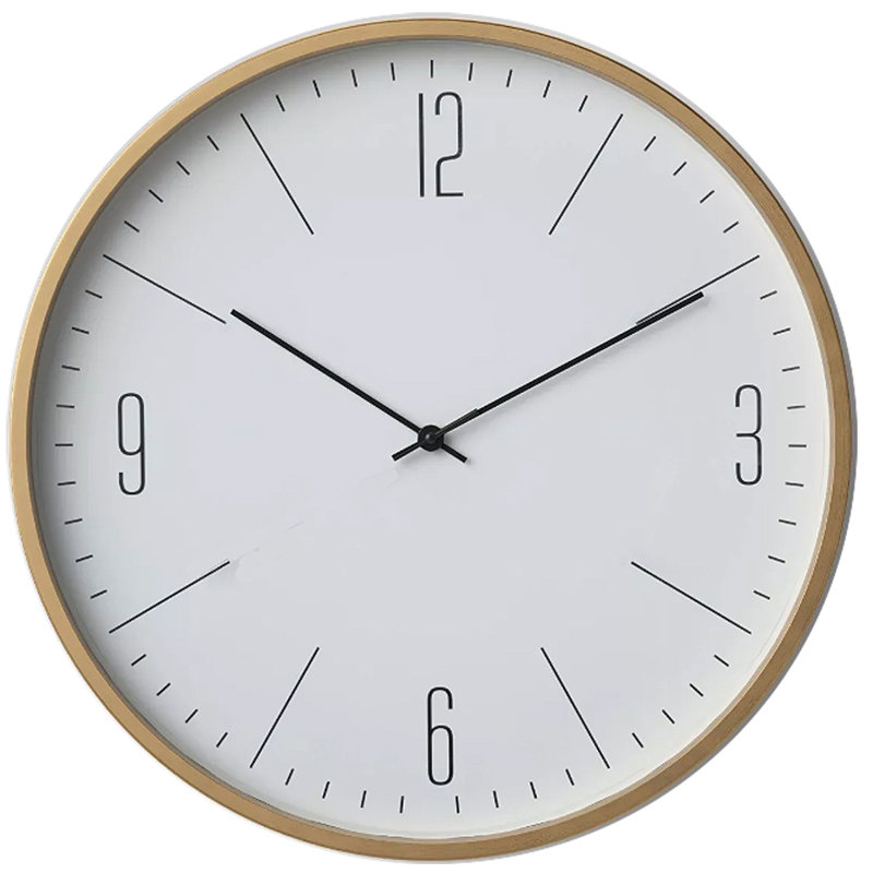 Ivy Bronx 20 Inch Golden MetalClock